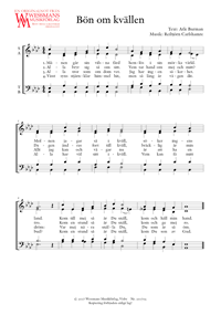 Bön om kvällen SATB