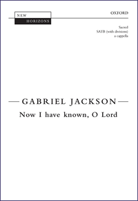 Now I have known, O Lord