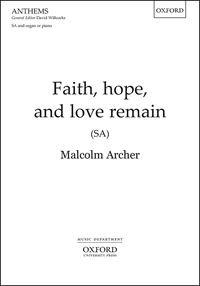 Faith, hope, and love remain